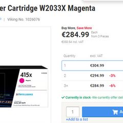 HP toner 415X Magenta