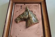Art  - Copper and Brass Plaque  ( Red Rum)