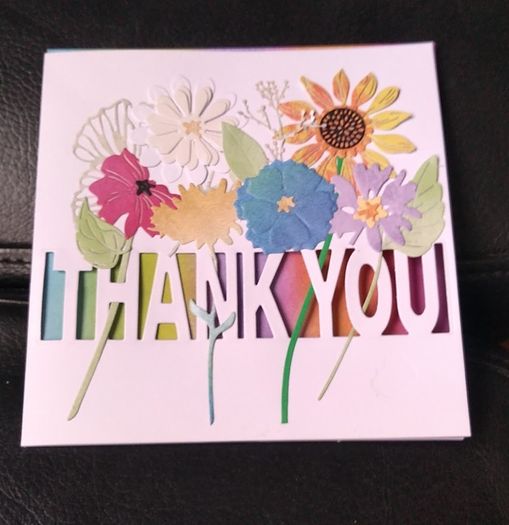 Thank you card homemade