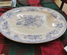 Antique Victorian Iron stone Platter