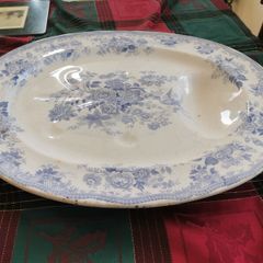 Antique Victorian Iron stone Platter
