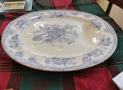 Antique Victorian Iron stone Platter