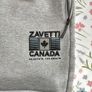 Mens Zavetti Canada Grey Cotton Joggers Large Image 2