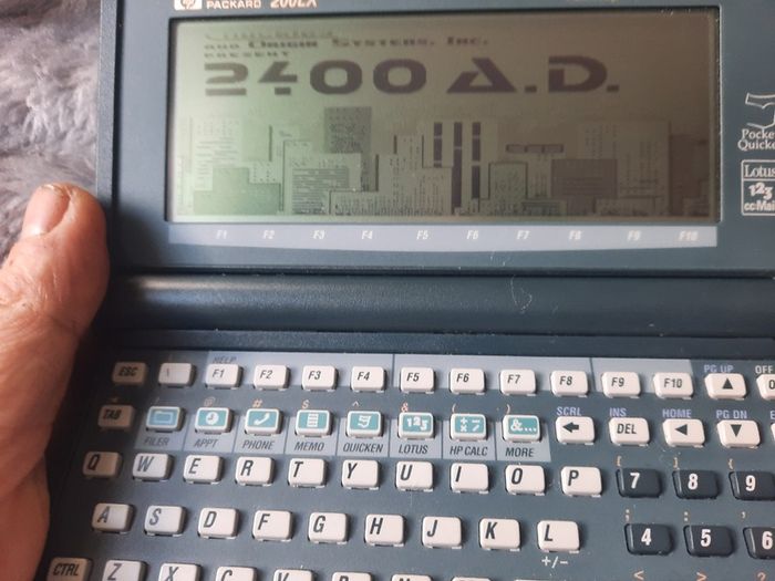 Vintage Dos computer palmtop Hp 200LX