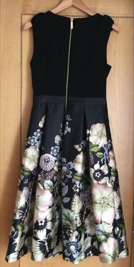 Ted Baker - Felcity Gem Gardens Pleasted Dress (Size 2/ UK 10)