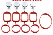 4Pcs Car Set Swirl Flap Bungs 22mm Diesel Metal bungs with intake manifold gaskets kit For BMW M47 E46 320d 330d 520d 525d K7C4