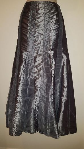 Per Una Dressy Gun Metal Silver Skirt Size 14r