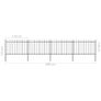 Garden Fence with Spear Top Steel 6.8x1.2 m Black Image 5