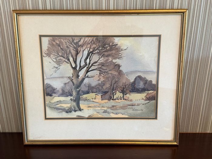 G. Oakley. 4 Original Watercolours. Framed. Irish Artist. Rural Scenes.