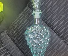 Vetreria Etrusca Mod Dep Wine Green Glass Grape Design Decanter 500ml vtg glasses & grape glass dispenser