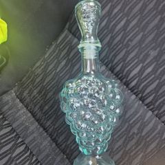 Vetreria Etrusca Mod Dep Wine Green Glass Grape Design Decanter 500ml vtg glasses & grape glass dispenser