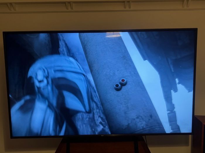 LG 75 inch 4K Smart TV and Wooden Media Unit 475 Euro