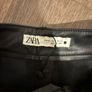 Zara black faux leather trousers size 6 Image 2
