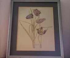 Vintage "Snake's head fritillary" print by Charles Rennie Mackintosh