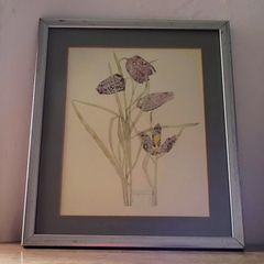 Vintage "Snake's head fritillary" print by Charles Rennie Mackintosh