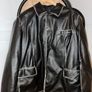 Heavy Distressed Faux Leather Jacket Image 4