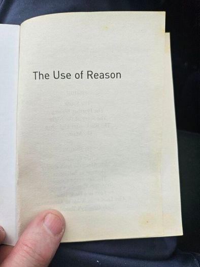 The Use Of Reason. By Colm Toibin. First Edition Small Paperback In Good Condition. See Photos For Same.