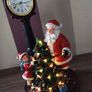 Christmas Light Up Musical Santa and Clock Image 4