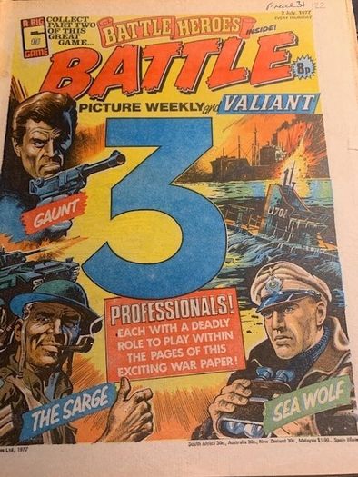 Battle & Valiant, Battle Picture Weekly Comics x 10 Including Issues 23rd-30th Apr 7th and 21st May thru 2nd July 1977- IPC Comics -Vintage UK Comics