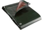 Heavy Grade 250gsm tarpaulin Green/Brown waterproof cover camping car turf cover