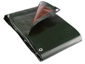 Heavy Grade 250gsm tarpaulin Green/Brown waterproof cover camping car turf cover