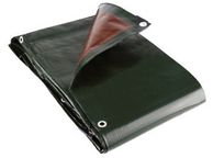 main image for ad Heavy Grade 250gsm tarpaulin Green/Brown waterproof cover camping car turf cover