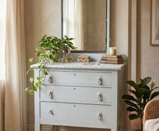 Antique Victorian/Edwardian Solid Wood Vanity Chest