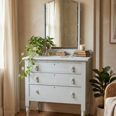 Antique Victorian/Edwardian Solid Wood Vanity Chest