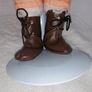 1982 Porcelain Doll & Metal Stand Image 3