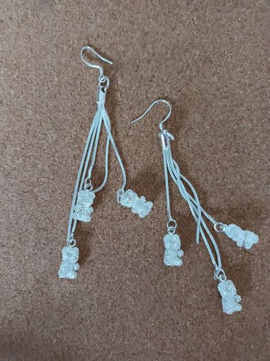 925 silver bear earrings