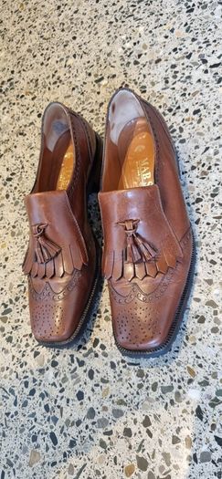 italian brown leather loafers