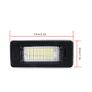 2PCS For BMW E39 E60 License plate Light 6000k White No Error Led Number License Plate Light For BMW E90 E91 E92 E61 E60 E70 E71 Image 2