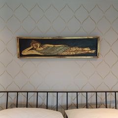 Reclining Buddha art work 104cm x 35