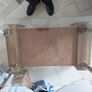 Glass Coffee Table with Timber Shelf, 109cm long x 60cm  wide x 56cm high Image 6