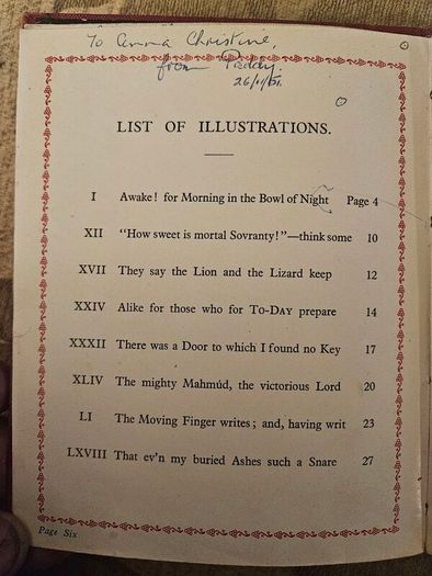 Rubaiyat Omar Khayuam. Translated By Edward Fitzgerald And Illustrated By Anthony Plado. Hardback In Good Condition.  See Photos For Same.