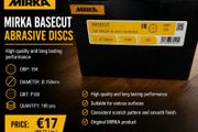 MIRKA BASECUT Abrasive Discs P180- 150mm - 100pcs