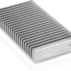 OWC Express 1M2 Portable SSD NVMe Thunderbolt Enclousure 40Gbps USB-C USB4 Ultra Fast up to 3836MB/s real-world performance External SSD Drive with Aluminum Heat Sink - Works with PC & Mac (0TB)