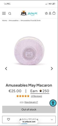 New JELLYCAT Max/ Mona/ May Macarons