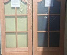 Mahogany French doors and accessories