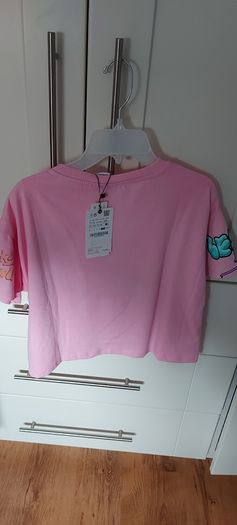 Girls Top Graffiti T-shirt 13-14yrs From Zara-new!