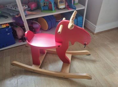 IKEA EKORRE Wooden Rocking Moose Red