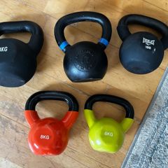 Collection of Kettlebells