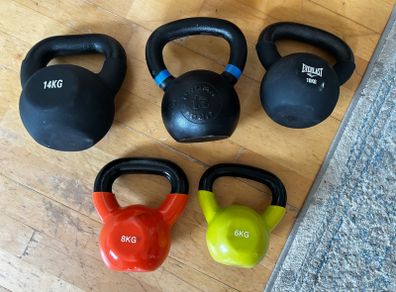 Collection of Kettlebells