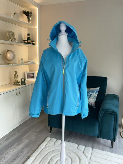Ladies Blue Windbreaker Jacket from Dunnes Stores Size: UK 14 / EU 42