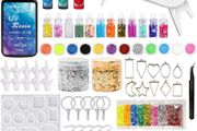 UV Resin Kit with Light, Super Crystal Clear Hard Resin Sunlight Curing UV Resin Starter Kit for Jewelry, Doming, Coating, and Casting, DIY Craft (FREE POSTAGE)