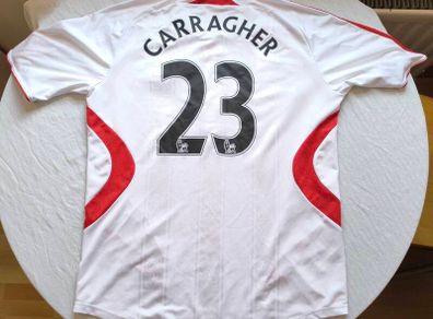 2007/08 Liverpool #23 Carragher Adidas Away Jersey Size L Adults