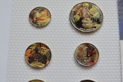 Birth of Jesus Christian Nativity Christmas on Israel coins set