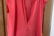 coral blouse size medium