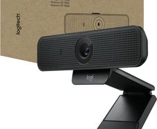 "Logitech C925e Business Webcam, HD 1080p/30fps Video, Light Correction, Autofocus, Clear Audio, Privacy Shutter, Works with Microsoft Teams, Google Meet, Skype, WebEx, Cisco - Black"