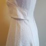 Topshop Ladies White Jacquard Skater Dress With Side Cut Outs UK8 Payment By REVOLUT or PAYPAL Image 6